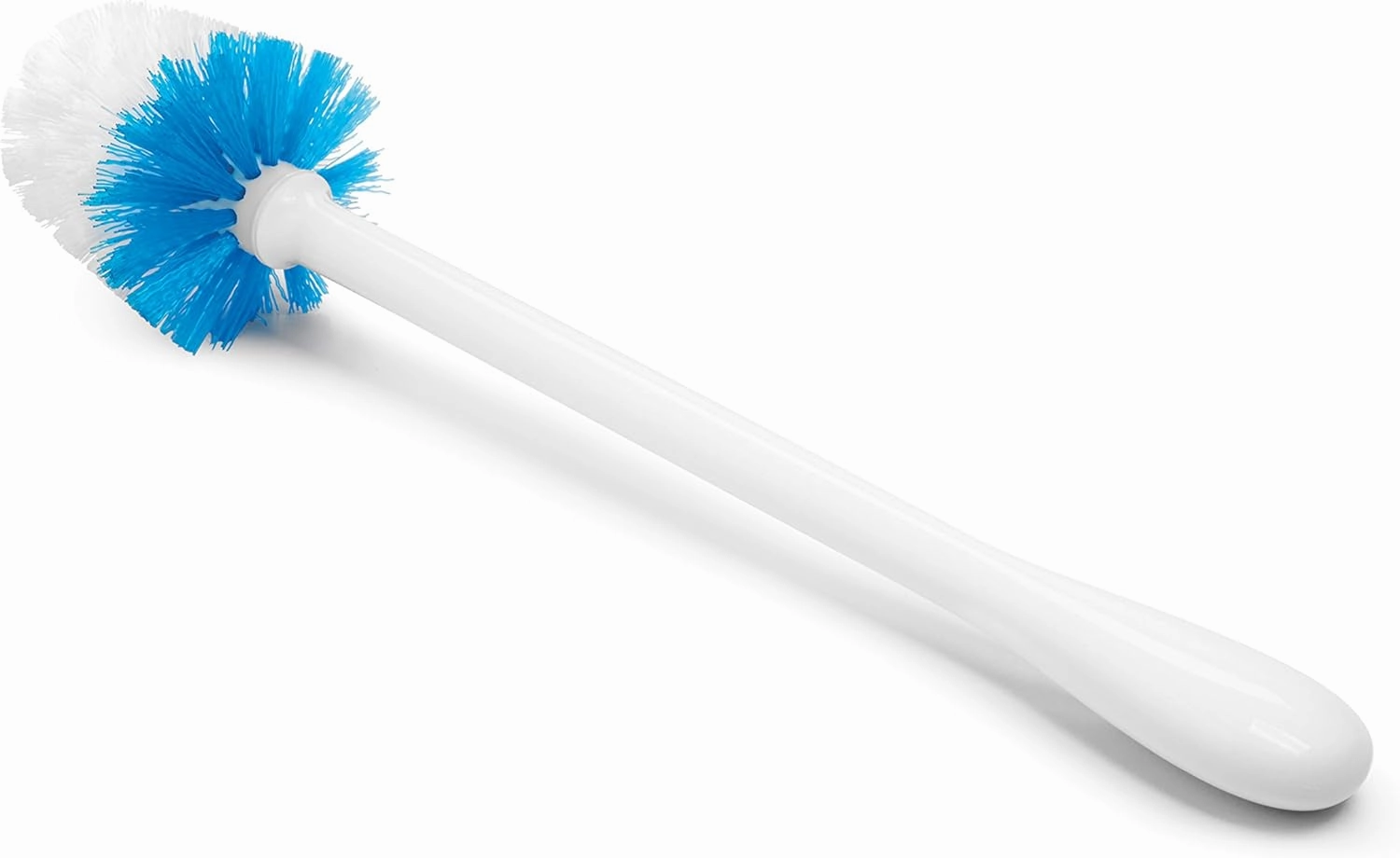 OXO Good Grips Compact Toilet Brush & Canister, White, 6" x 4-3/4" x 17-1/4" h