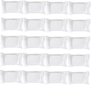PartyKindom Facial Makeup Pads 20 Pieces Compressed Non-Woven for Gentle Makeup Removal Go