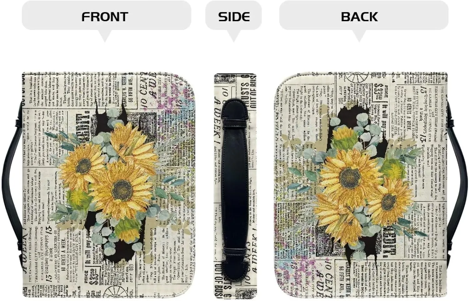 Personalized Bible Covers Bible Covers for Women Men with Pockets Extra Large Bible Case