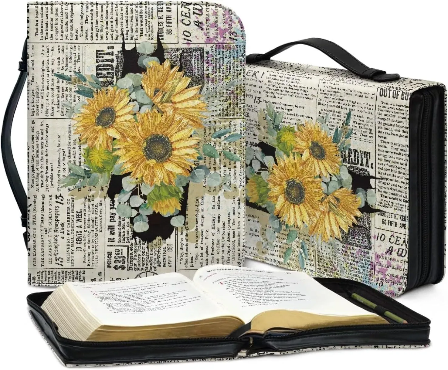 Personalized Bible Covers Bible Covers for Women Men with Pockets Extra Large Bible Case