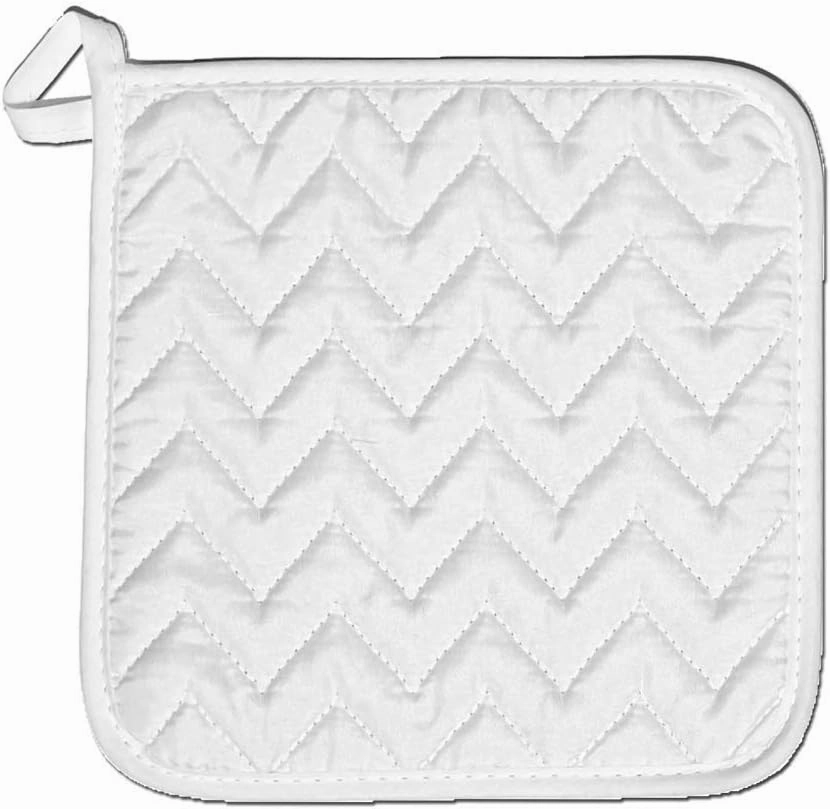 Personalized Custom Pot Holder – 4 Pack 8X8 Inch Kitchen Oven Hot Pads Potholder Coaster Heat Resistant Cooking Baking with Hanging Loop Customized Photo Design Text Picture Gift