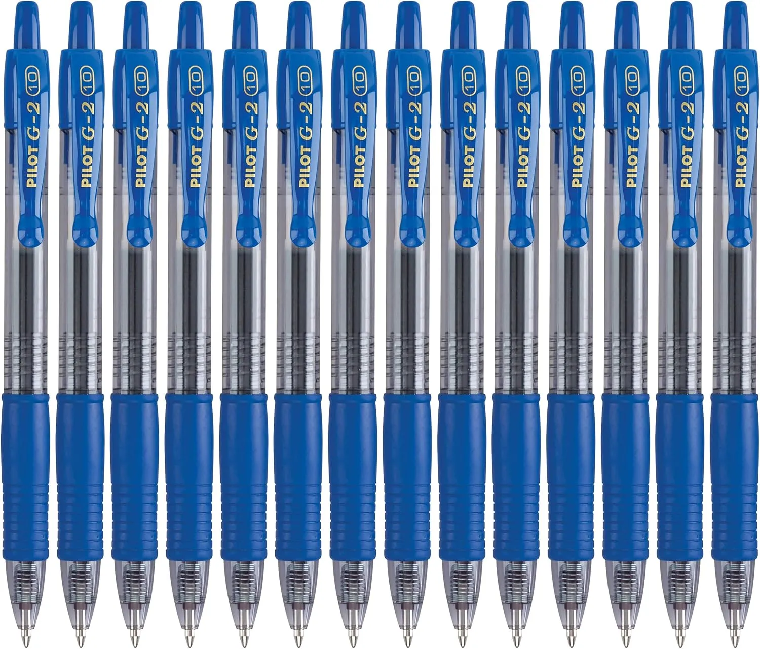 Pilot, G2 Premium Gel Roller Pens, Bold Point 1 mm, Pack of 14, Blue