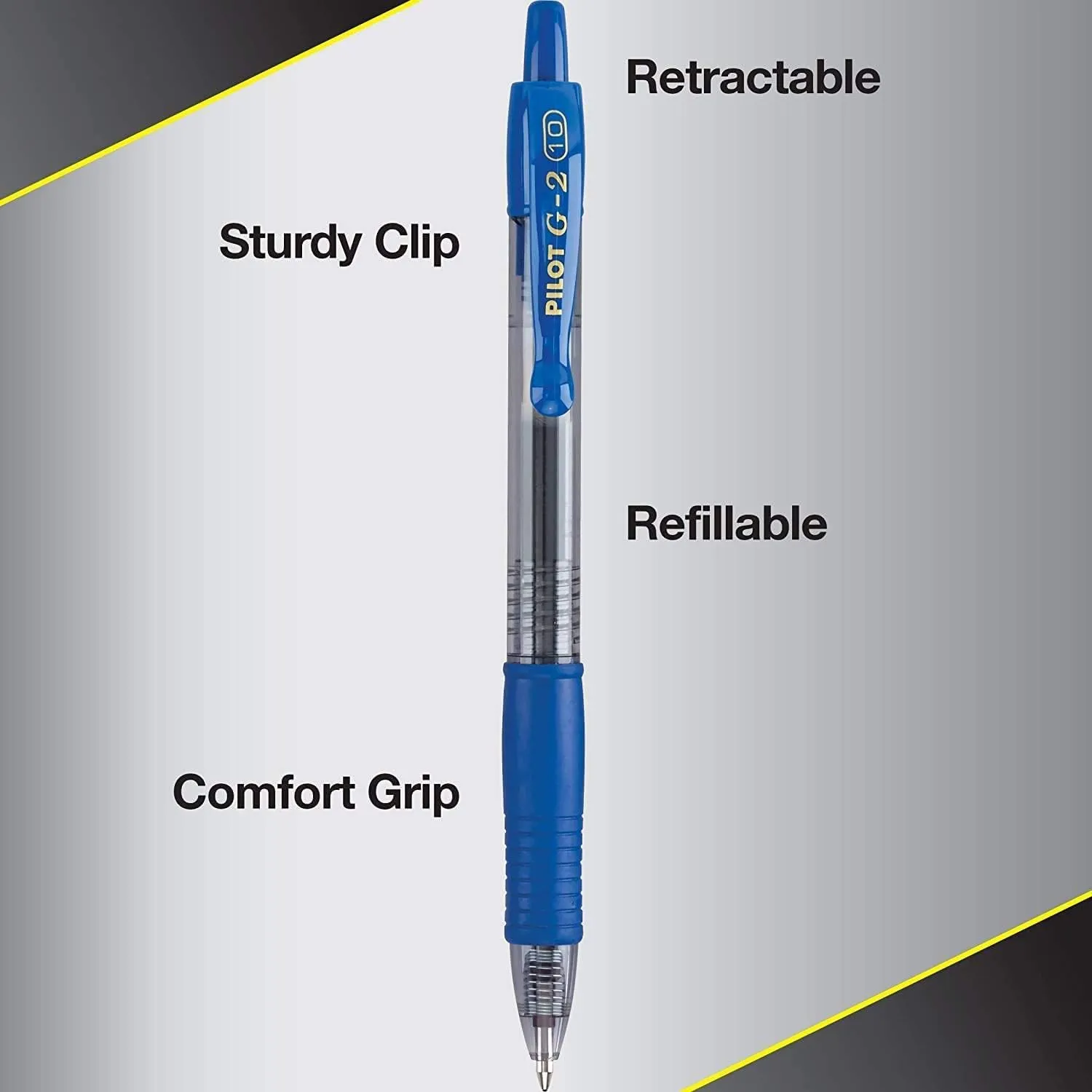 Pilot, G2 Premium Gel Roller Pens, Bold Point 1 mm, Pack of 14, Blue