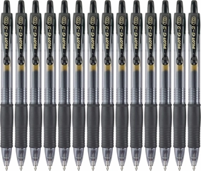 Pilot, G2 Premium Gel Roller Pens, Bold Point 1 mm, Pack of 14, Black