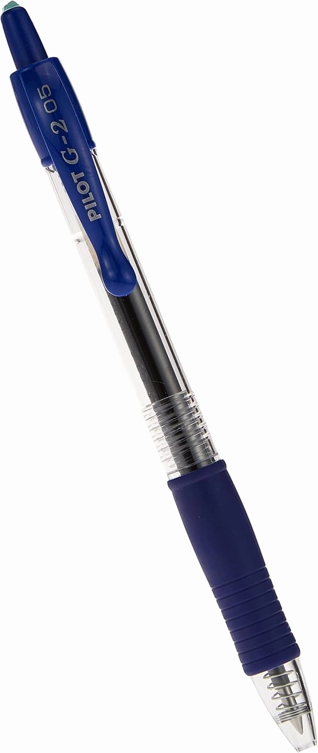 PILOT, G2 Premium Gel Roller Pens, Extra Fine Point 0.5 mm, Pack of 12, Blue