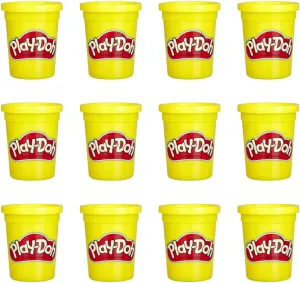 Play-Doh Bulk 12-Pack of Yellow Non-Toxic Modeling Compound, 4-Ounce Cans