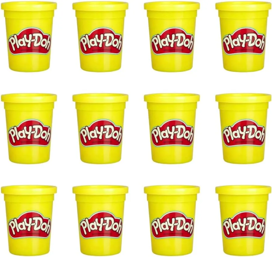 Play-Doh Bulk 12-Pack of Yellow Non-Toxic Modeling Compound, 4-Ounce Cans