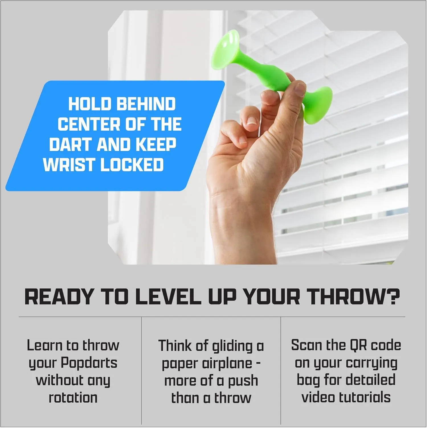 Popdarts PRO Pack Game Set (Rizzle) - Indoor, Outdoor Suction Cup Throwing Game - Competition with a POP