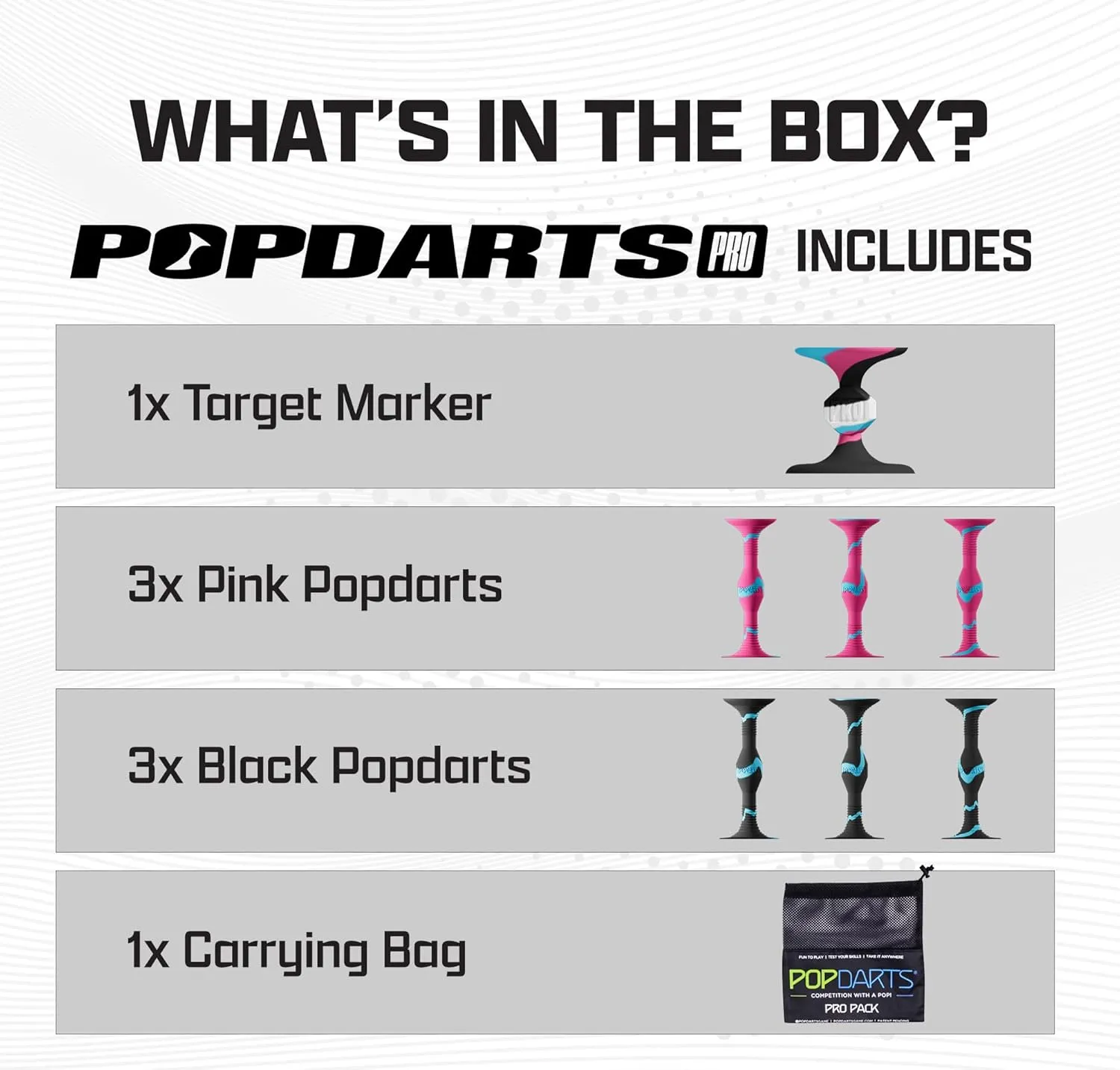 Popdarts PRO Pack Game Set (Rizzle) - Indoor, Outdoor Suction Cup Throwing Game - Competition with a POP