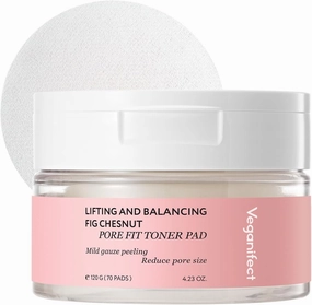 Pore Refining Toner Pad for All Skin Types, Sebum Control, Tighten Pores, Korean Skin Care, Vegan (70 Pads)