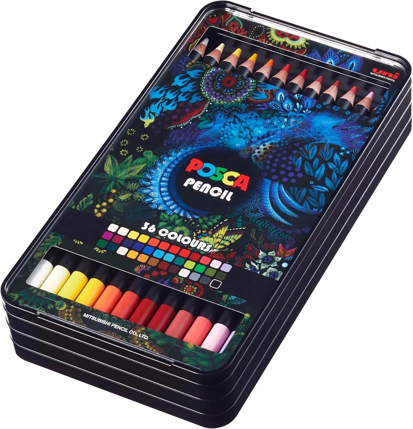 Posca Pencil oil color box, Multicolour, 36 Units (Pack of 1)