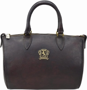Pratesi Leather Bag for Men Pontassieve 332/28 Bruce - Coffee Made in Italy