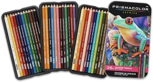 Prismacolor Premier Colored Pencils, Soft Core, Perfect for Sketching, Drawing, Art, Coloring, Assorted, 36 Count