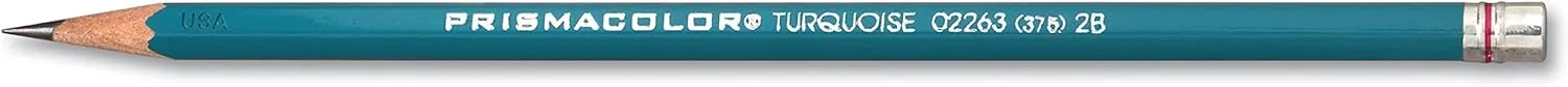 Prismacolor Premier Turquoise Graphite Sketching Pencils, Soft Leads, 12 Count