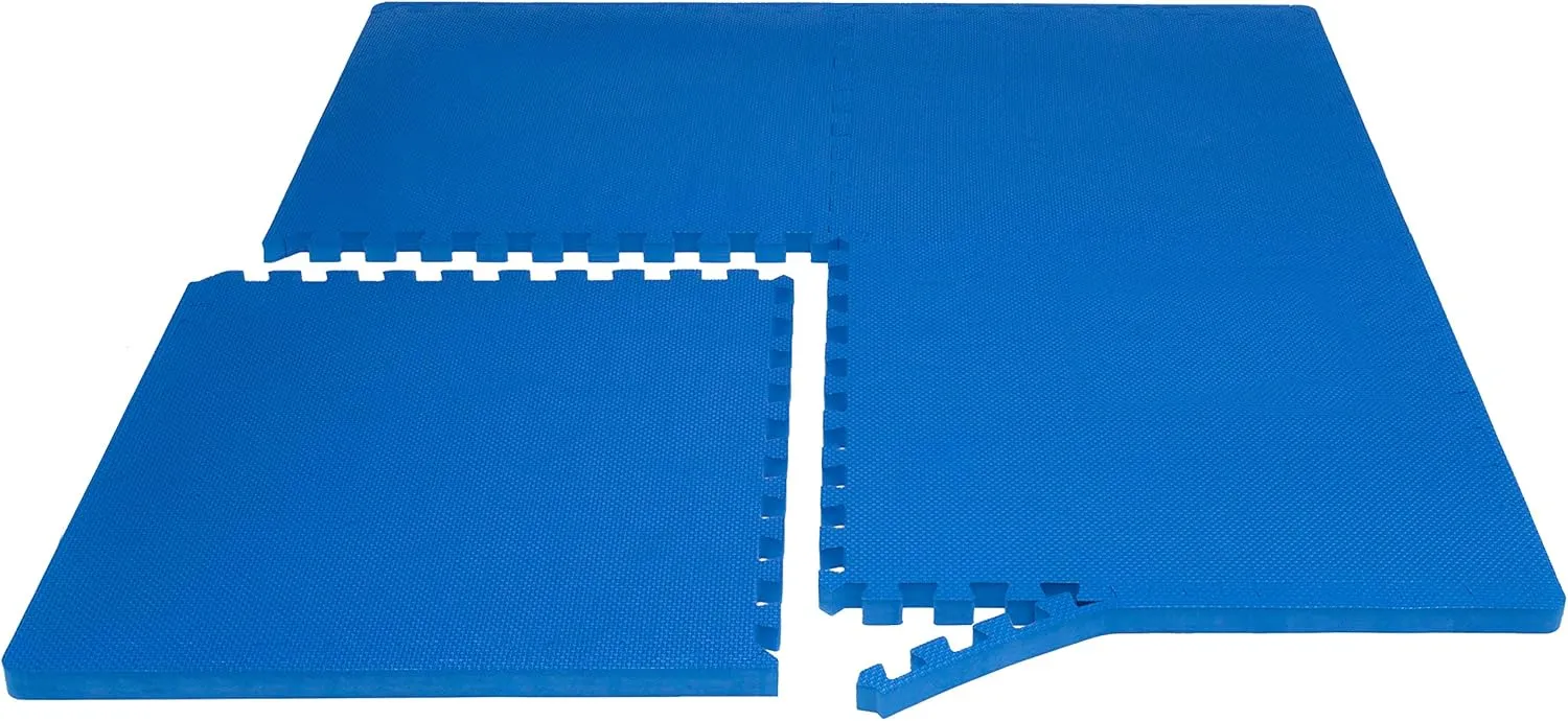 ProsourceFit Extra Thick Puzzle Exercise Mat, EVA Foam Interlocking Tiles for Protective, Cushioned Workout Flooring for Home and Gym Equipment