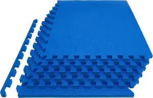 ProsourceFit Extra Thick Puzzle Exercise Mat, EVA Foam Interlocking Tiles for Protective, Cushioned Workout Flooring for Home and Gym Equipment