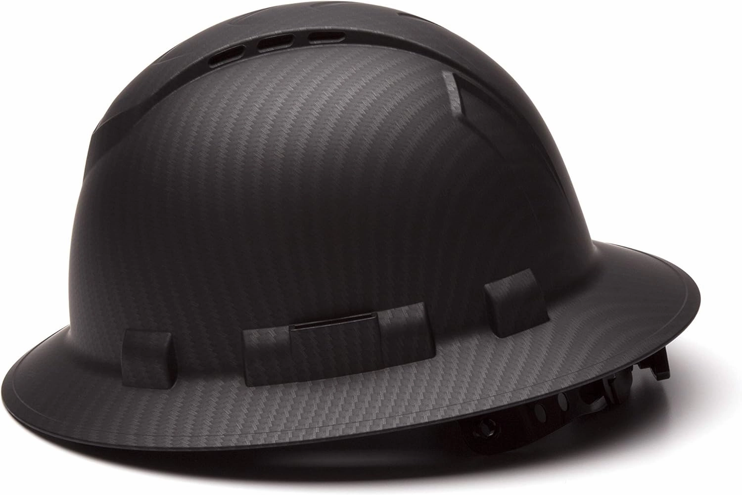 Pyramex Ridgeline Full Brim Vented Hard Hat 4 Point Ratchet Suspension