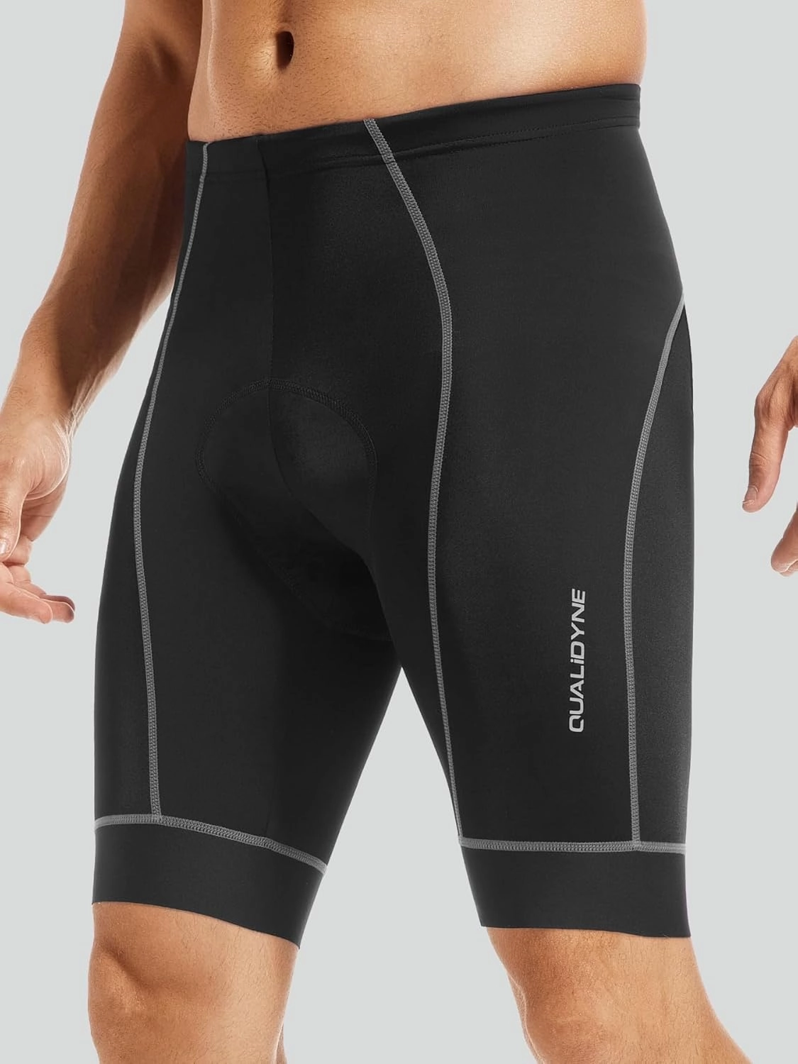 Qualidyne Men's Cycling Bike Shorts 3D Padded Biking Pants Cycle Shorts
