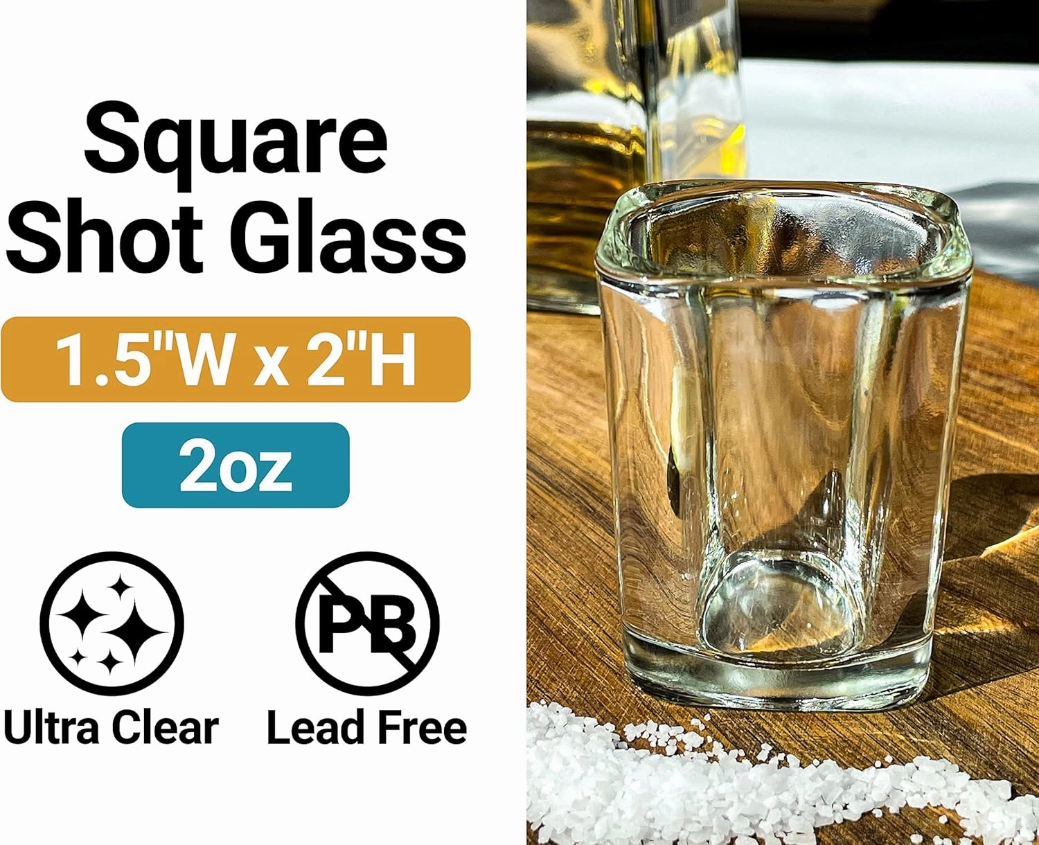 R and R Imports Alpine Meadows California Travel Souvenir Destination Heart Shape 2 Ounce Shot Glass Square Blue Base 4-Pack