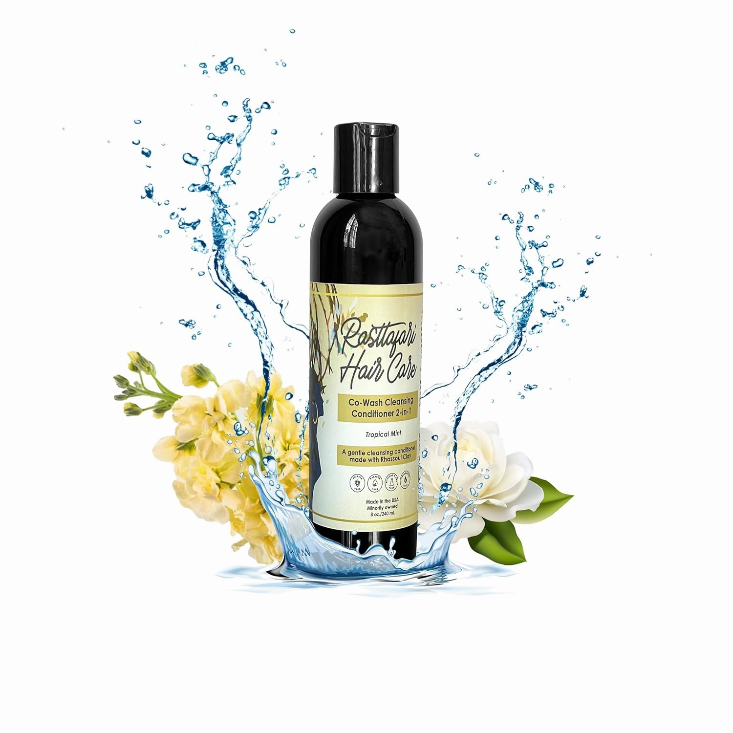 Rastta Locs 2-in-1 Dreadlocks CoWash Dreadlock Shampoo and Conditioner for Locs, Dreadlocks, sisterlocks, locks and Braids Organic and Vegan CoWash (8oz) bottle Reduce Frizz!