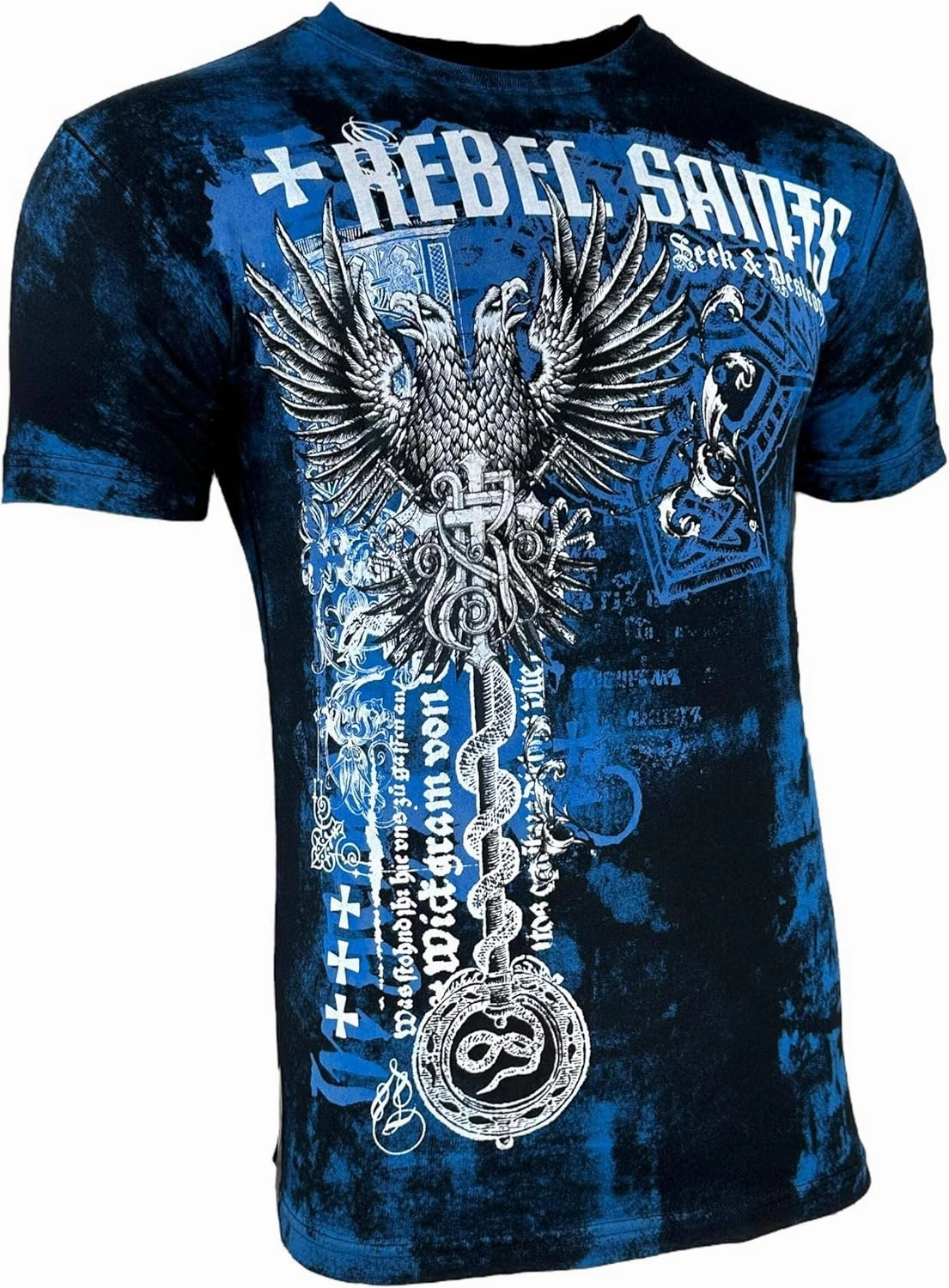 Rebel Saint by Affliction Men's T-Shirt Jailbird Y2K