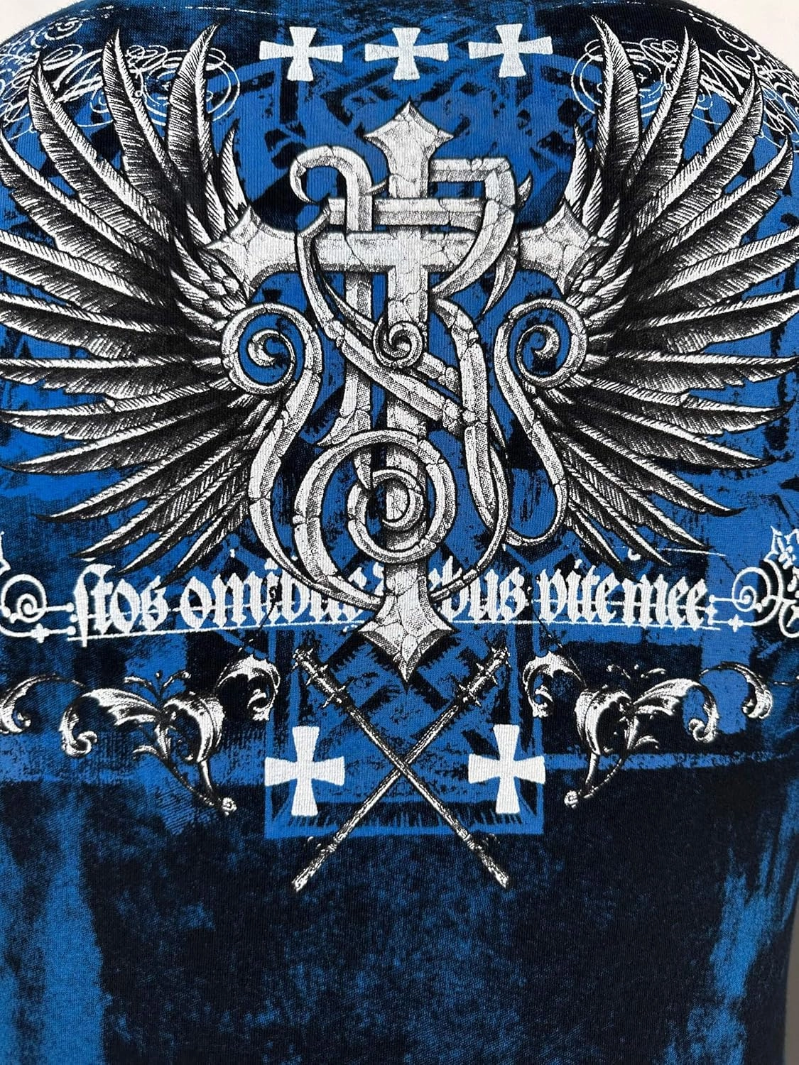 Rebel Saint by Affliction Men's T-Shirt Jailbird Y2K