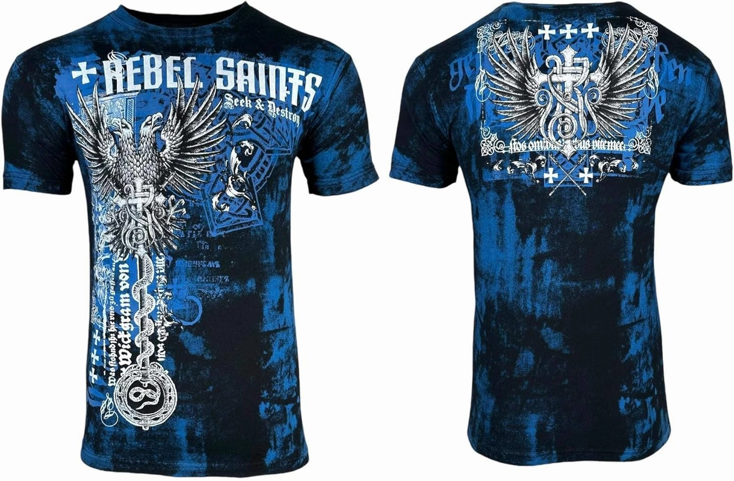 Rebel Saint by Affliction Men's T-Shirt Jailbird Y2K