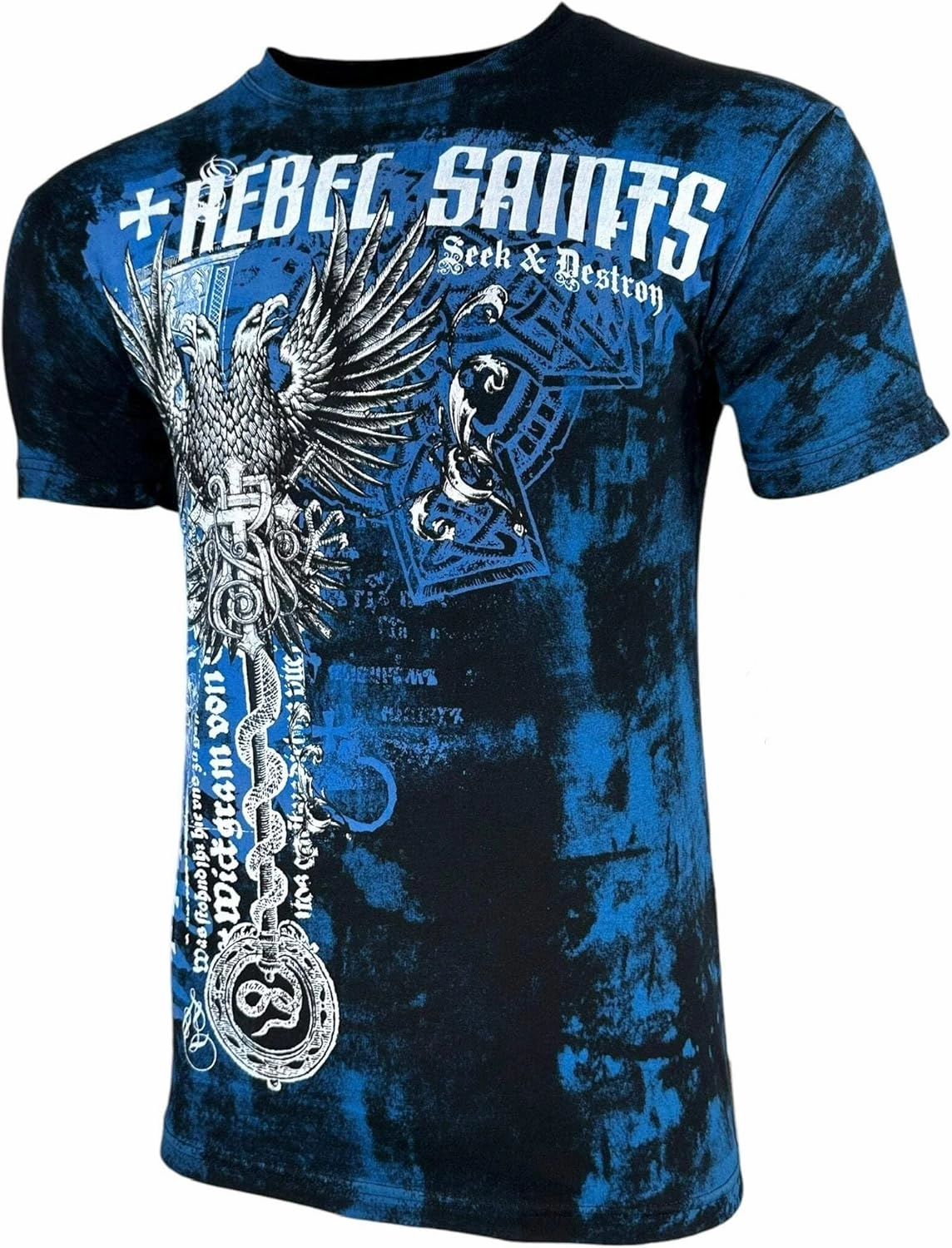 Rebel Saint by Affliction Men's T-Shirt Jailbird Y2K