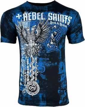 Rebel Saint by Affliction Men's T-Shirt Jailbird Y2K