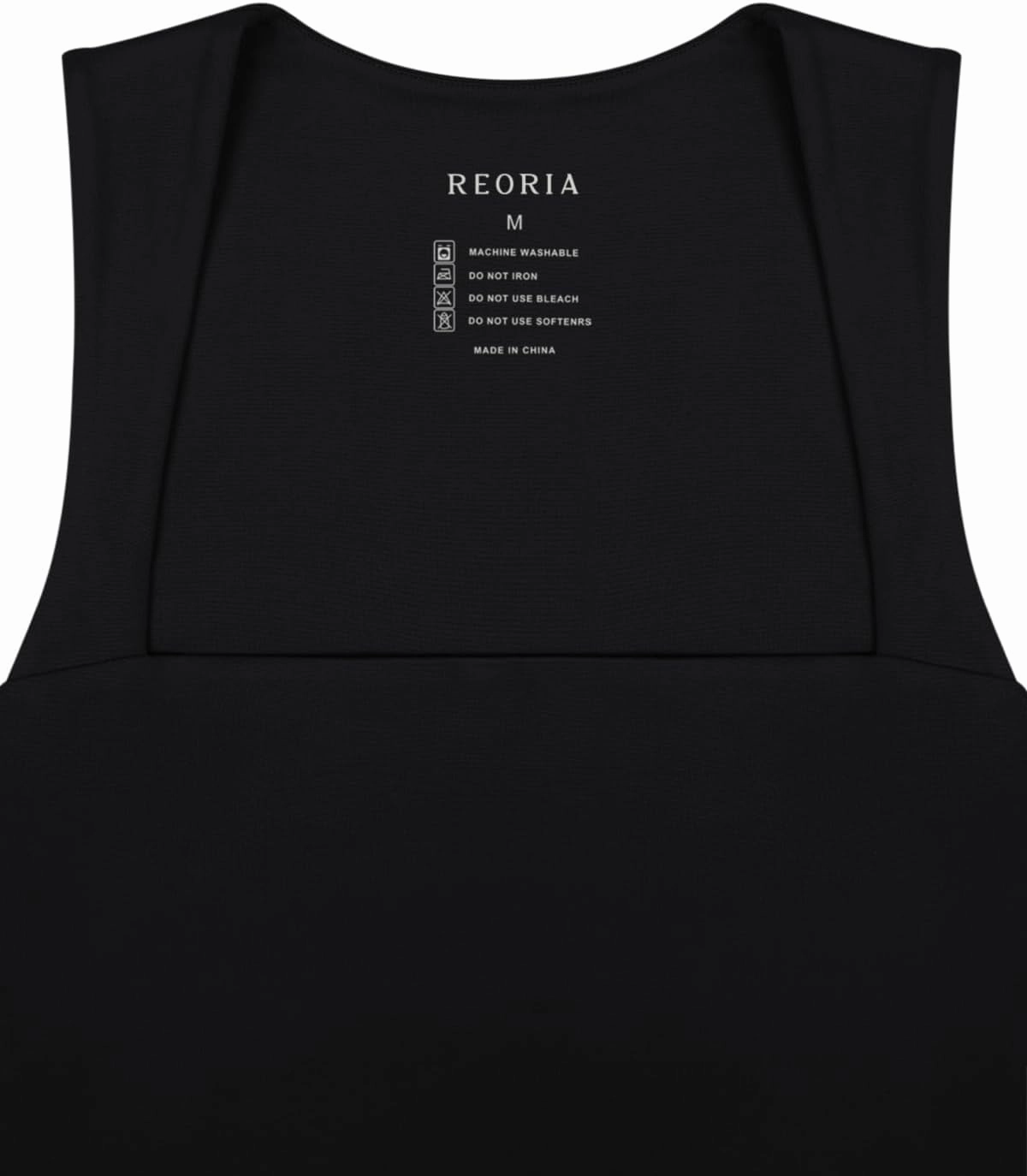 REORIA Butsmooth® Women's Square Neck Going Out Crop Tops Double Lined Cute Basic Tank Tops 2025 Clothes