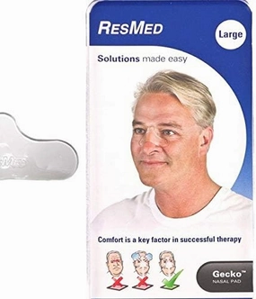 ResMed Gecko Nasal Pad - CPAP Mask Nose Pad - Made from Hypoallergenic & Non-Toxic Materials - Large