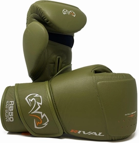 RIVAL Boxing RB50 Intelli-Shock Compact Bag Gloves, Hook and Loop Closure - Soft Inner Lining, Multi-Layered Foam Padding