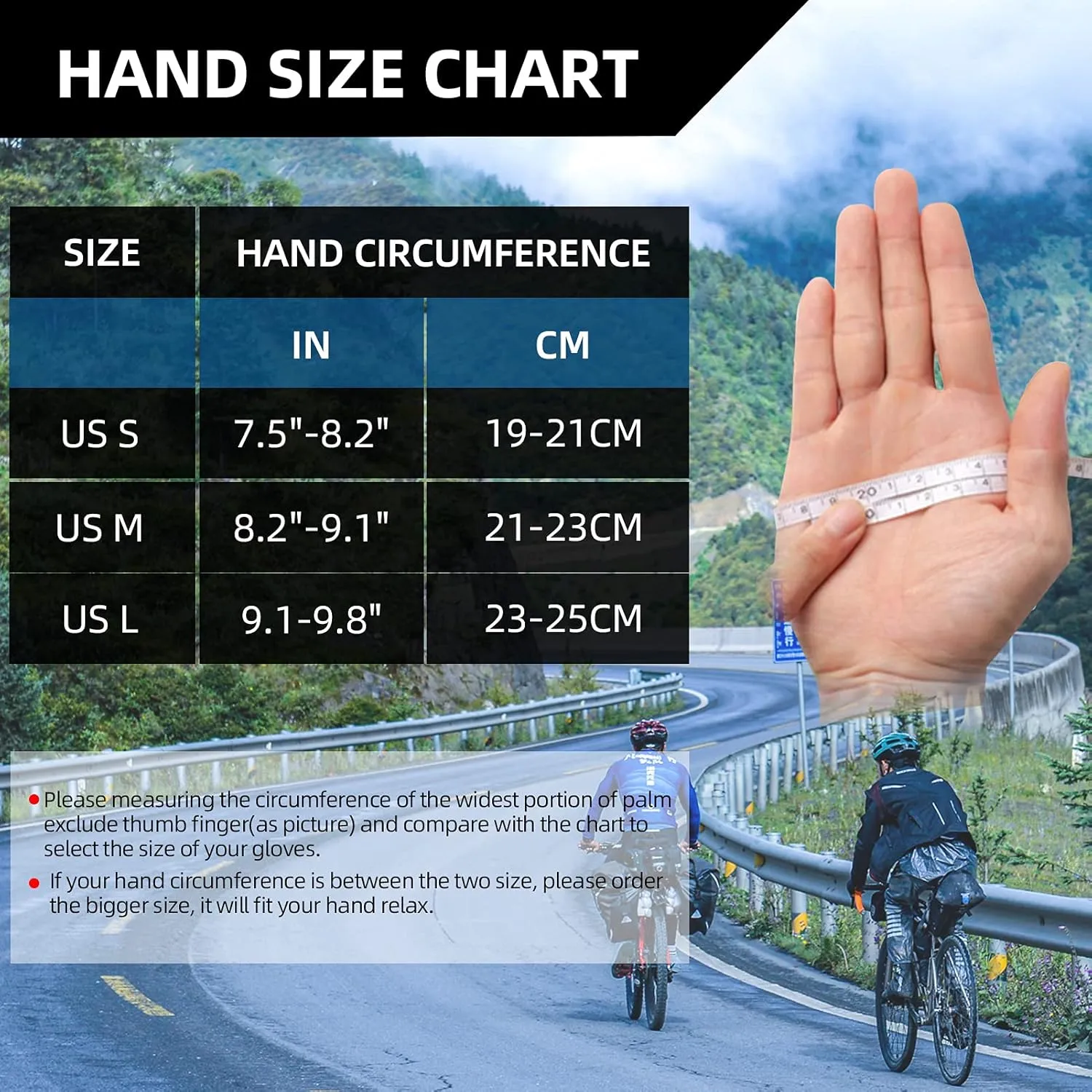 ROCKBROS Men's Cycling Gloves with SBR Pad, Anti-Slip, Breathable for Spring, Autumn Sports Riding