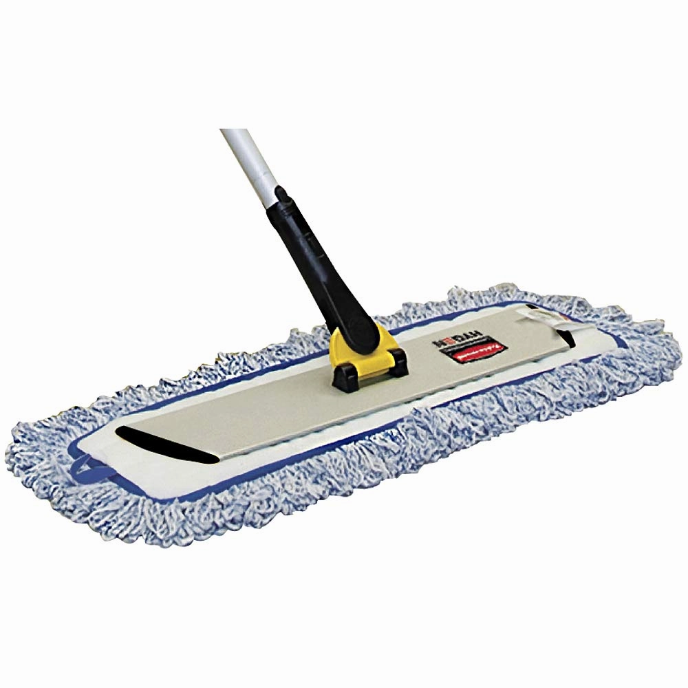 Rubbermaid Commercial Products HYGEN Microfiber Quick-Connect Mop Frame, 17 inch, Silver, for Janitorial/Professional/Industrial Cleaners for Heavy-Duty Floor Cleaning/Mopping/Dusting