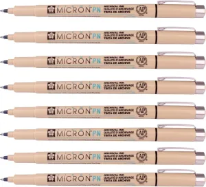 Sakura Pigma Micron Fine Line Pen High Light and Soft Head Pen Manga Drawing- Assorted 8 Pens Set (Black, PN-8 Pens)