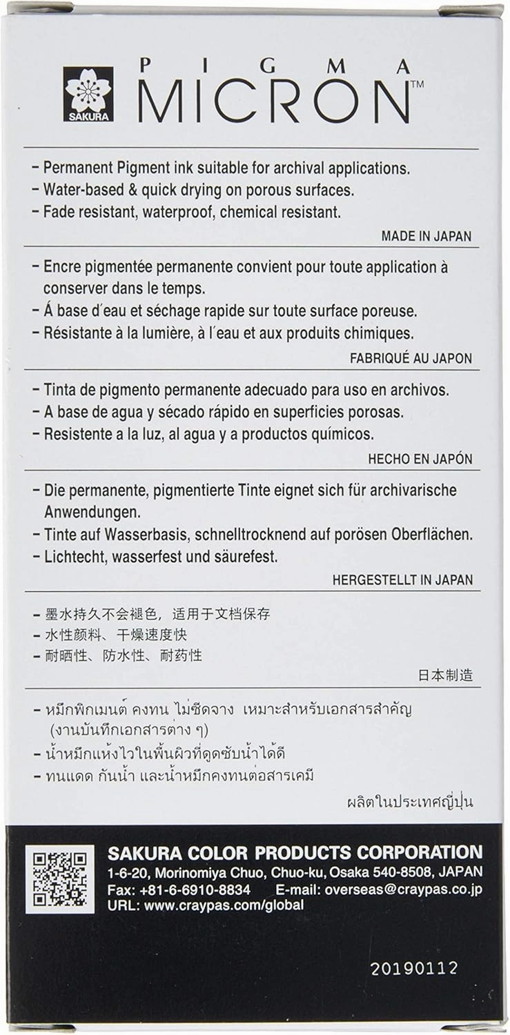 Sakura Micron Drawing Pen, 01, Black