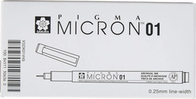 Sakura Micron Drawing Pen, 01, Black