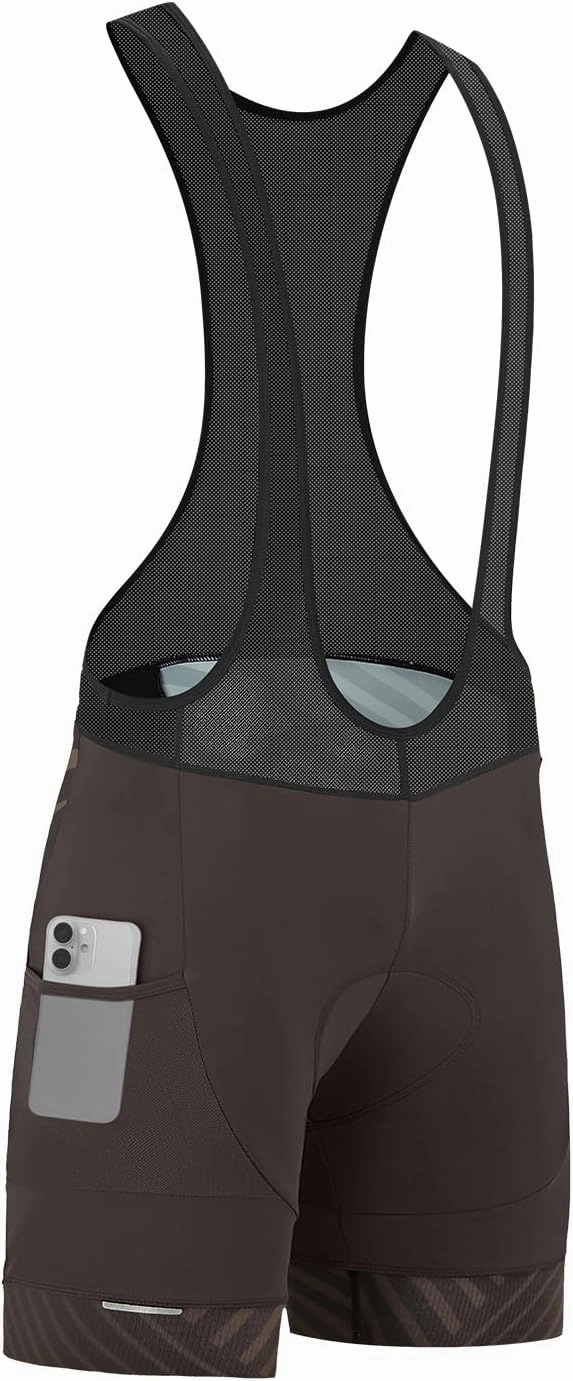 Santic Cycling Bib Shorts Men Padded Cycling Bib Tights Men Bike Bibs with Pocket