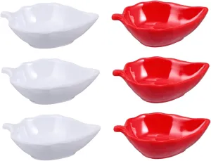 Sauce Dishes Set of 6 Dipping Bowls Seasoning Dishes Side Plate for Sauce Bowl Set Colorful Assortment