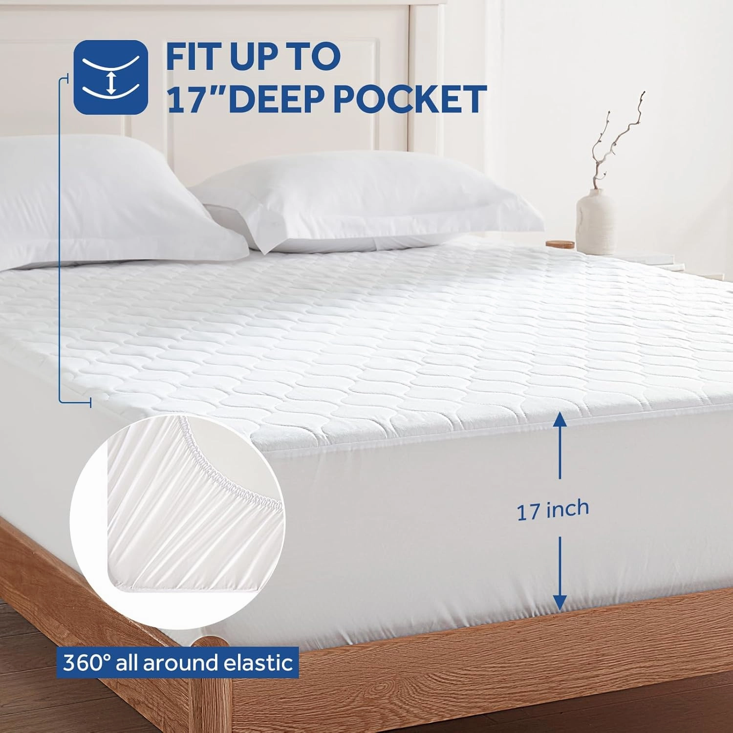 Sealy Heated Mattress Pad Cal King Size, Luxury Quilted Electric Bed Warmer with Dual Controller 10 Heat Settings & Auto Off 1-12 Hours | Fit Up to 17" Deep Pocket | ETL Certified | Machine Washable