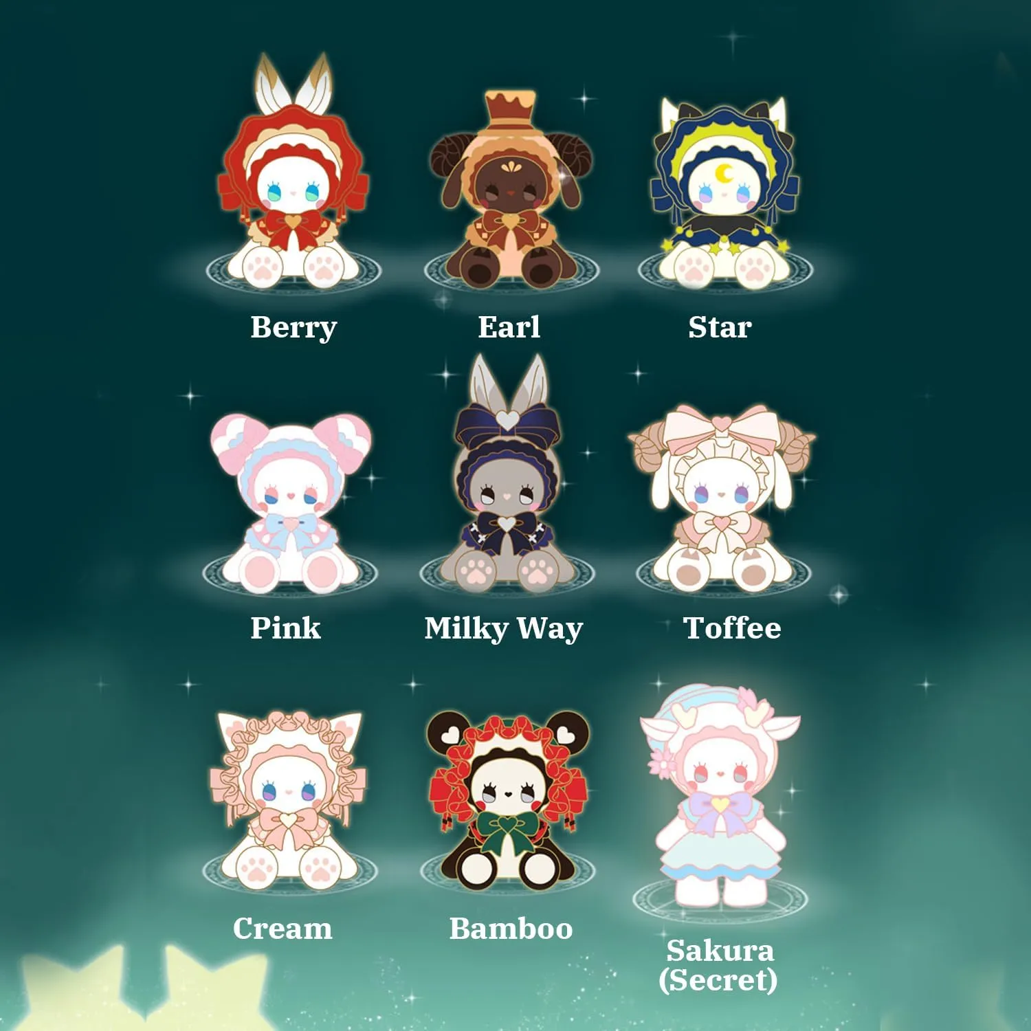 Secret Forest Tea Party Series Blind Bag Mystery Box Toys - Cute Blind Box Figures for Birthday Gifts