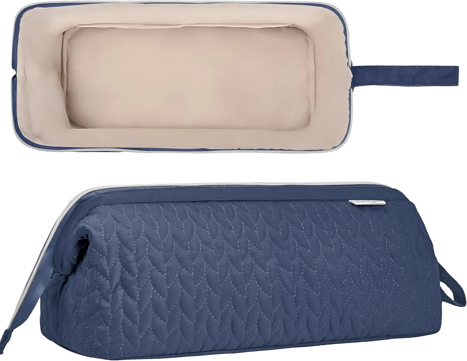 Shark Flex Style Case for Airwrap Hair Dryer Brush Revlon Hair Tools Travel Bag Carrying Case Flat Curling Iron Organizer (Navy Blue)