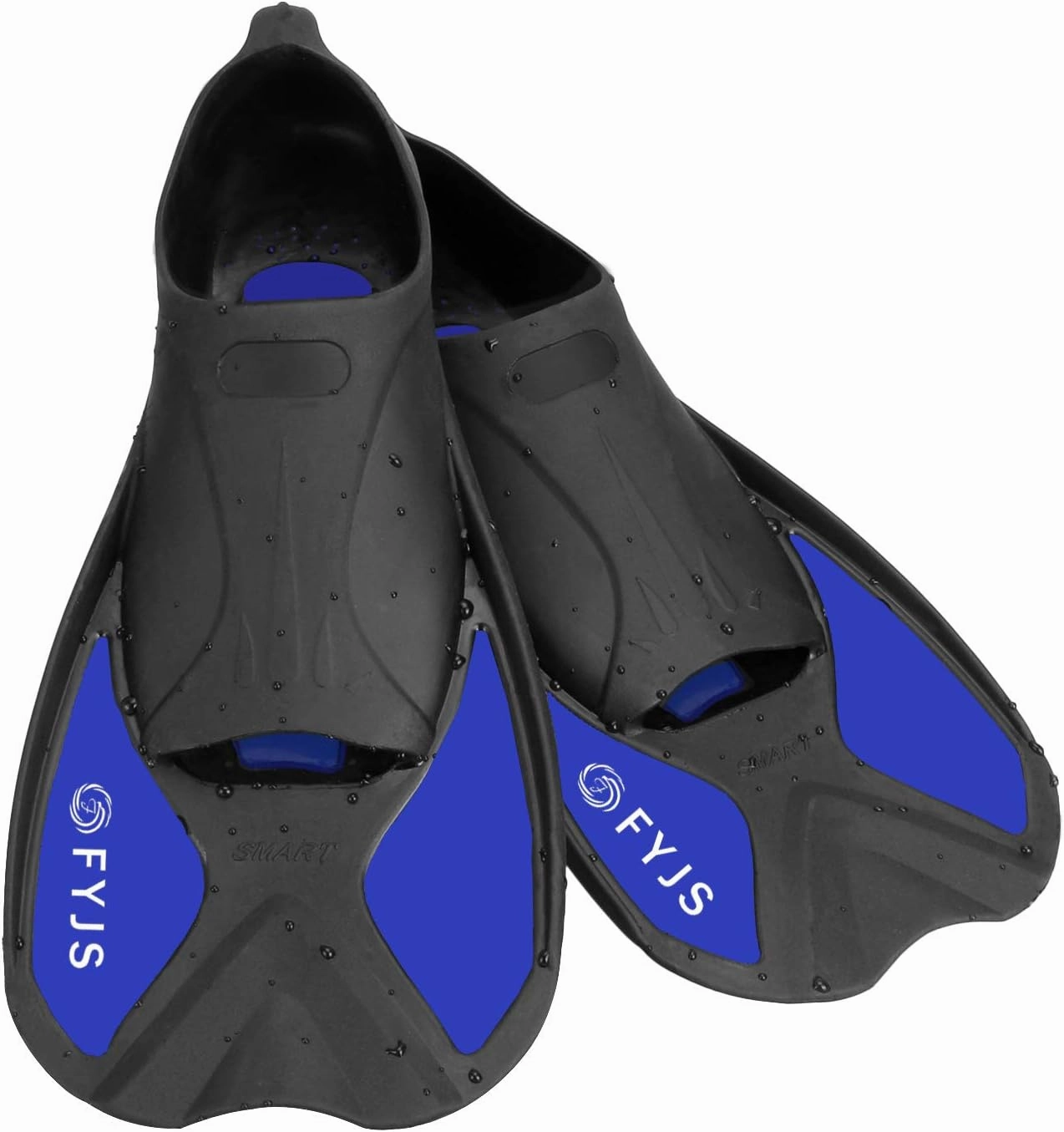 Short Swim Fins, Travel Size Diving Flippers with Mesh Carrying Bag for Adult Men Women