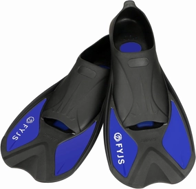 Short Swim Fins, Travel Size Diving Flippers with Mesh Carrying Bag for Adult Men Women