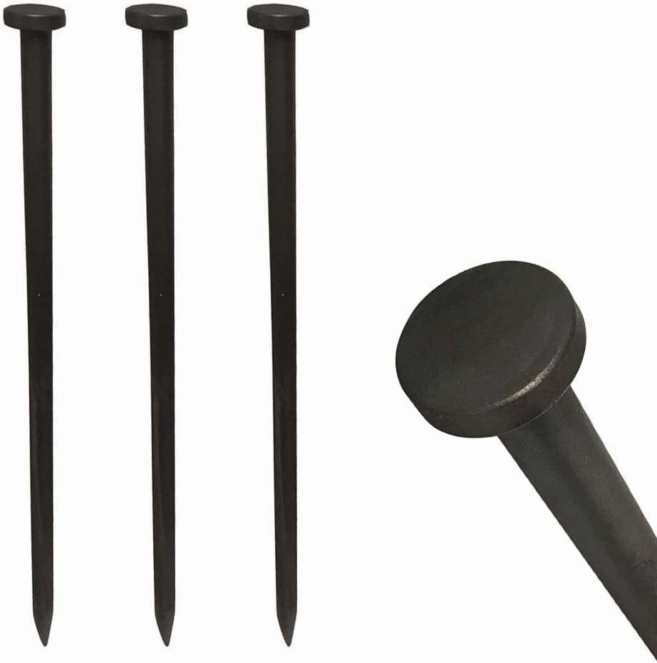 Single Head Tent Stakes - Heavy Duty Steel Tent Stakes, Versatile Ground Spikes to Anchor Commercial Inflatables, Party Tents, and Outdoor Camping Shelters, 1 x 30 Inch, 100-Pack