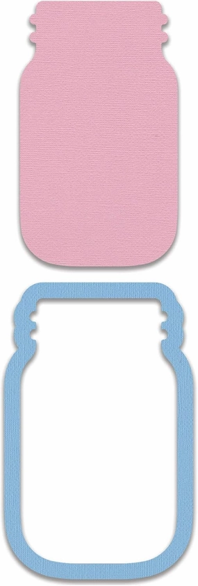 Sizzix Framelits Die 664890 Jar Set 2 Pack, Multicolor