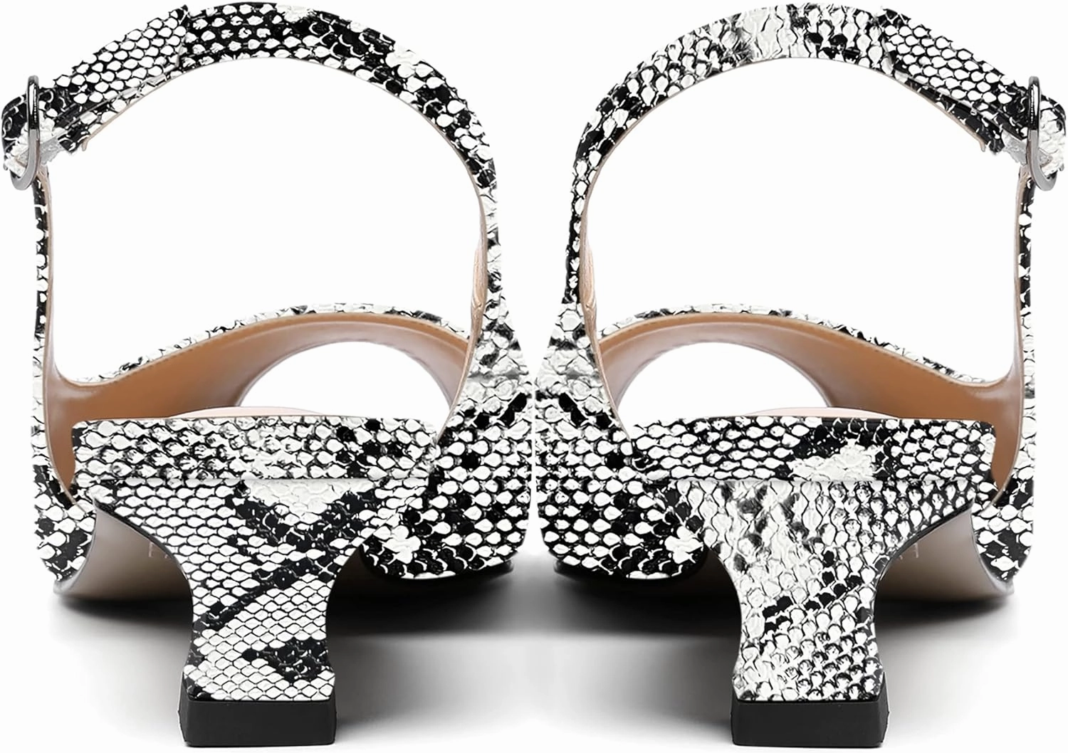 SKYSTERRY Womens Patent Slingback Buckle Peep Toe Wedding Cute Spool Low Heel Pumps Shoes 1.5 Inch