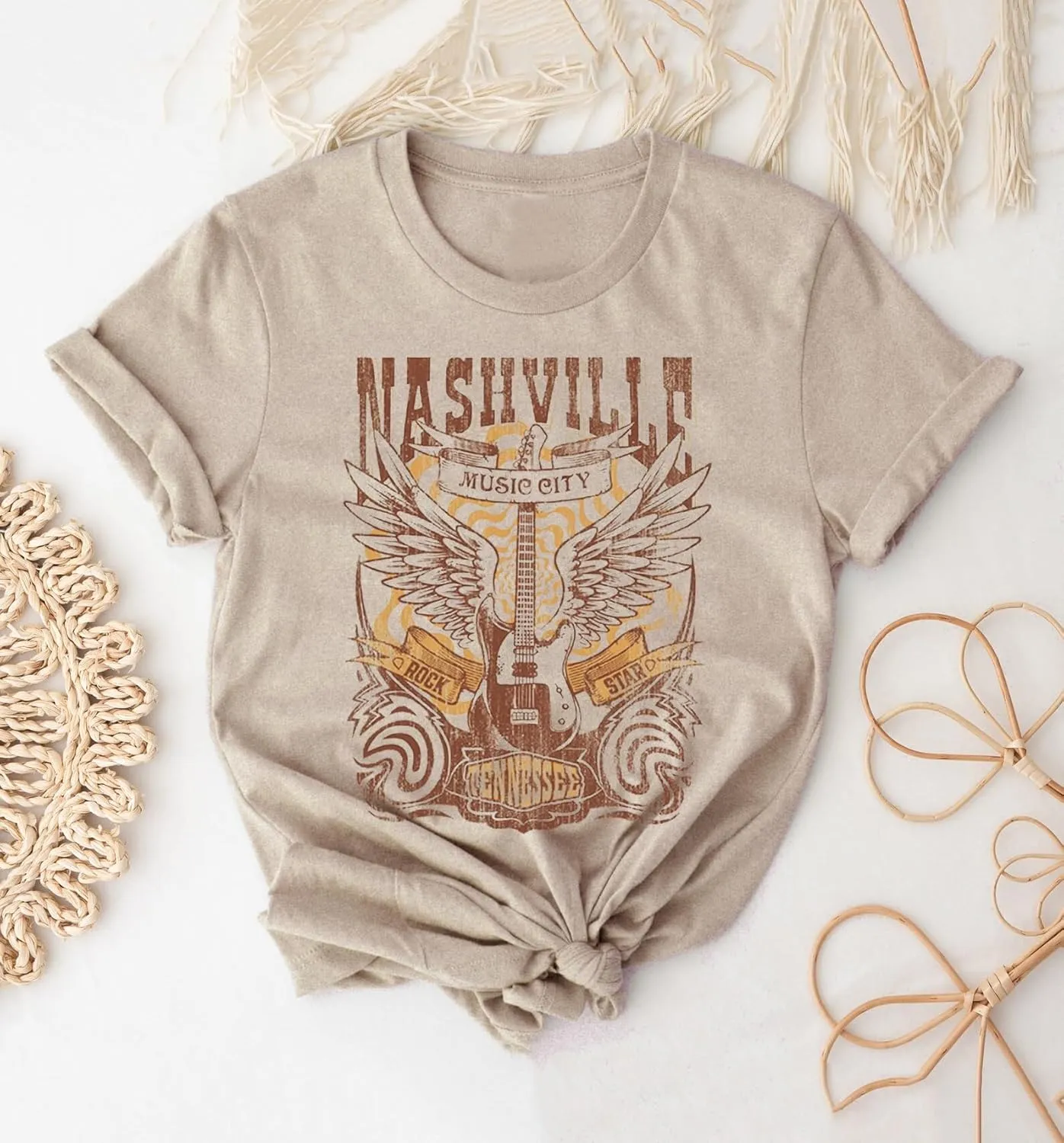 Smooth As Tennessee Women Vintage Country Shirts Nashville Country Concert T Shirt Summer Casual Retro Graphic Tees Top