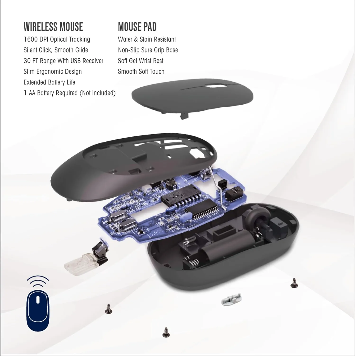 SOAR NBA Wireless Mouse and Mouse Pad