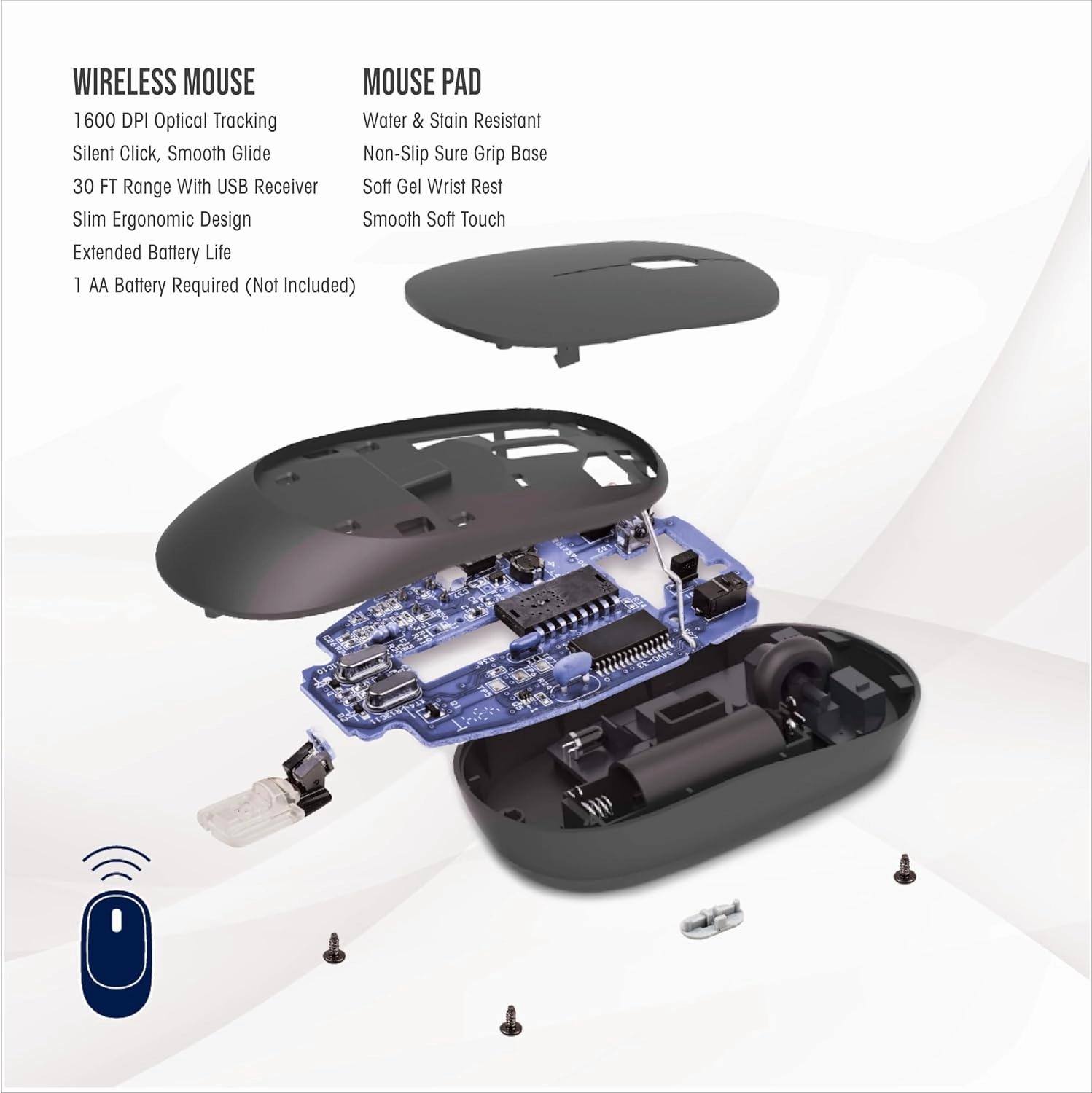 SOAR NBA Wireless Mouse and Mouse Pad